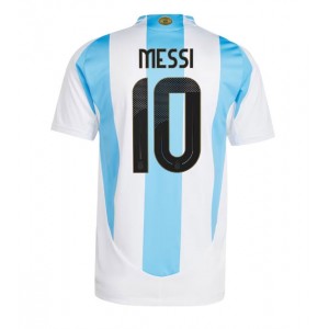 Fotbalové Dres Argentina Lionel Messi #10 Domácí Oblečení Copa America 2024 Krátký Rukáv